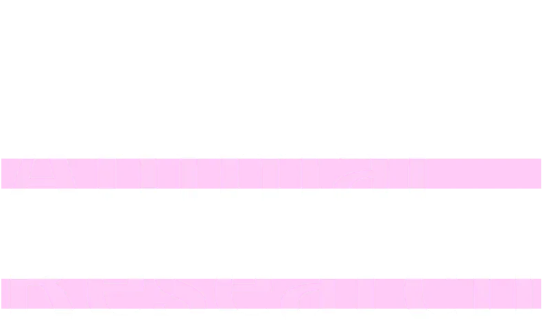 Beyond Animal Research logo with pink underlines on a navy blue background.